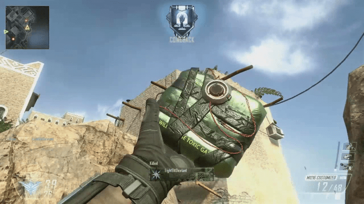 Either C4, or a similarly functioning chemical weapon.