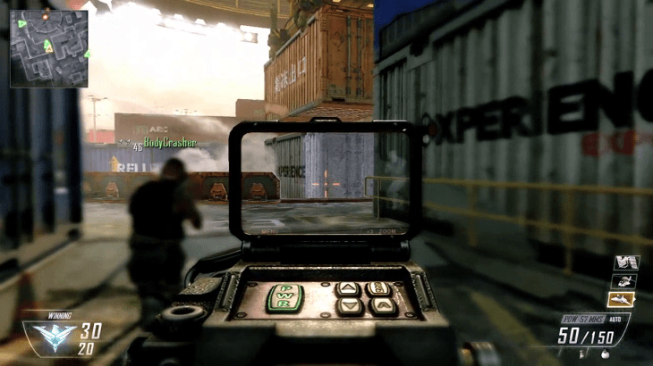 The MMS can show the location of enemies through solid objects.