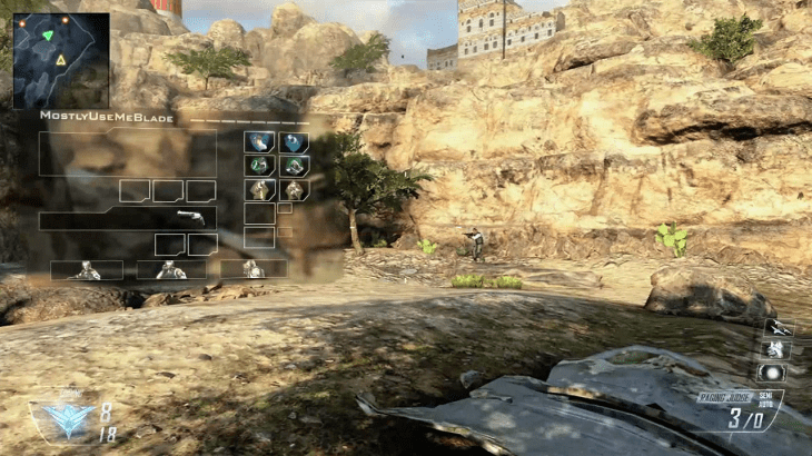 This image gives us an idea of just how bare you can make your loadout in Black Ops II.