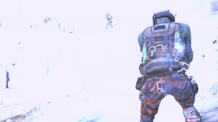 Black Ops II's Shock Charge in effect.